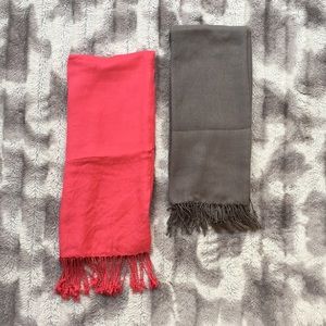 Solid Fringe Scarf Bundle